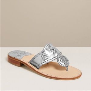 Jack Rogers Navajo Silver Sandals Size 8